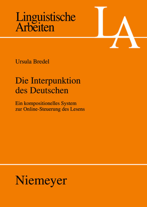 Die Interpunktion des Deutschen - Ursula Bredel