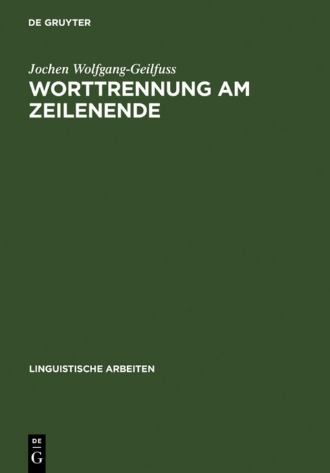 Worttrennung am Zeilenende - Jochen Wolfgang-Geilfuss