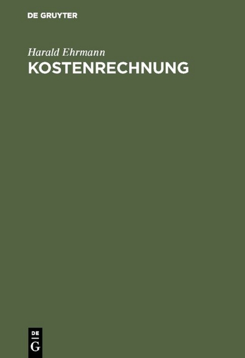 Kostenrechnung - Harald Ehrmann