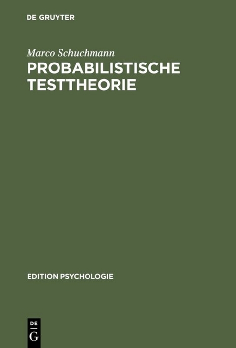 Probabilistische Testtheorie - Marco Schuchmann