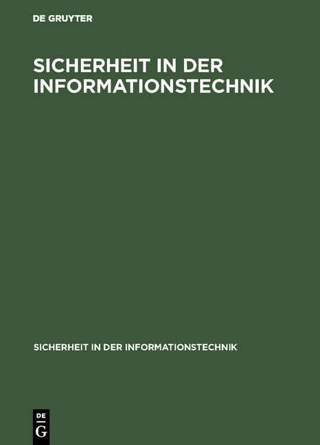 Sicherheit in der Informationstechnik - Heinrich Kersten