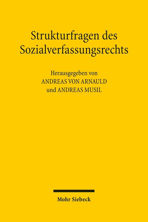 Strukturfragen des Sozialverfassungsrechts - 