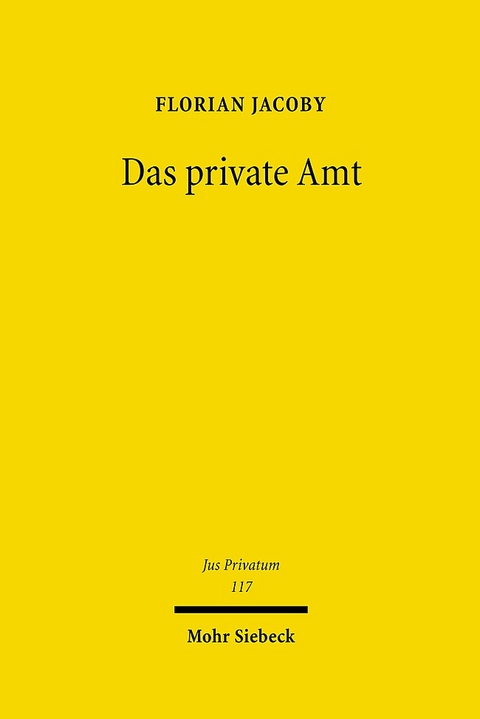 Das private Amt - Florian Jacoby