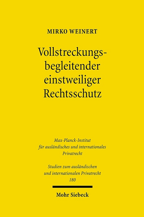 Vollstreckungsbegleitender einstweiliger Rechtsschutz - Mirko Weinert