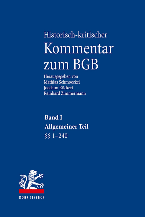 Historisch-kritischer Kommentar zum BGB - 