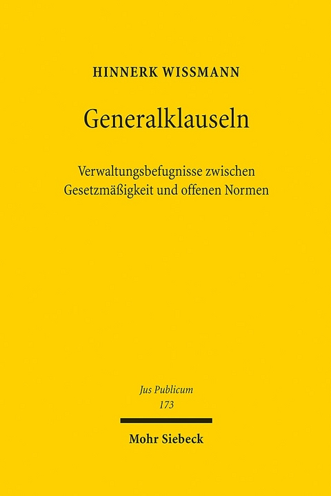 Generalklauseln - Hinnerk Wißmann