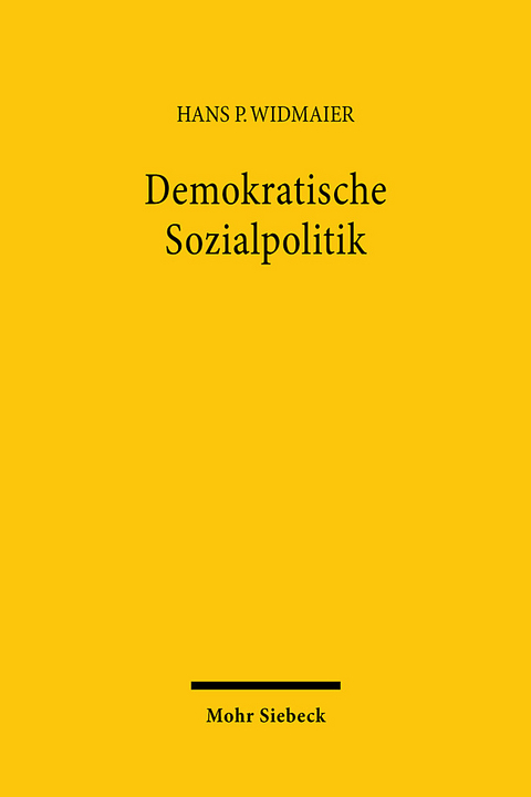 Demokratische Sozialpolitik - Hans P. Widmaier