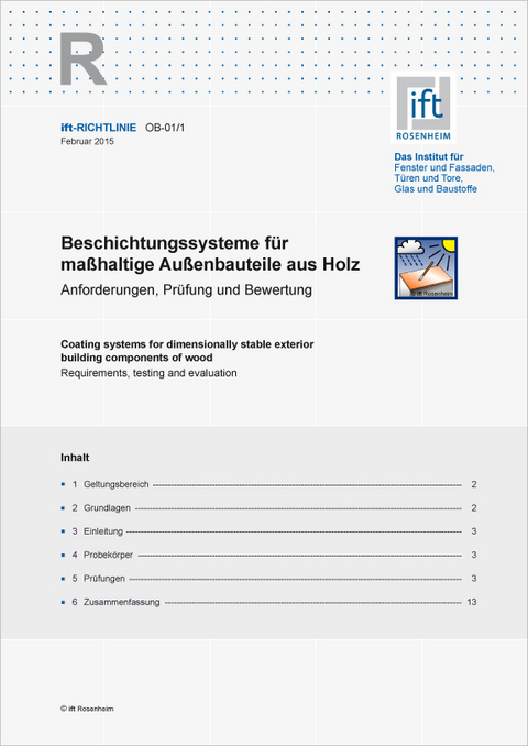 ift-Richtlinie OB-01/1 - 