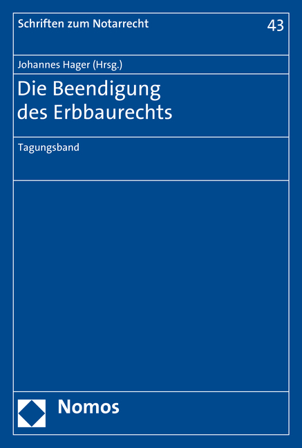 Die Beendigung des Erbbaurechts - 