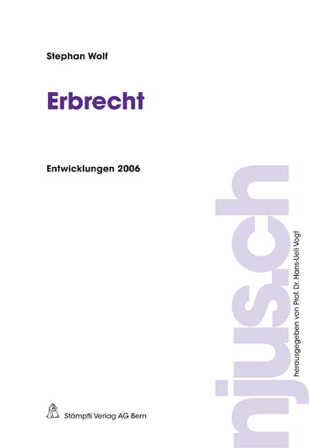 Erbrecht - Stephan Wolf