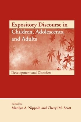 Expository Discourse in Children, Adolescents, and Adults - 