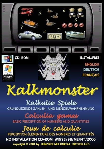 Kalkmonster, Kalkulie-Spiele, Calculia games, jeux de calculie - Hans-Werner Hunziker