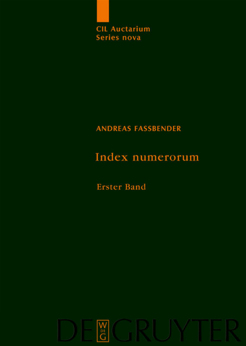 Corpus inscriptionum Latinarum. Auctarium Series Nova / Index numerorum