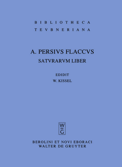 Saturarum liber - Aulus Persius Flaccus