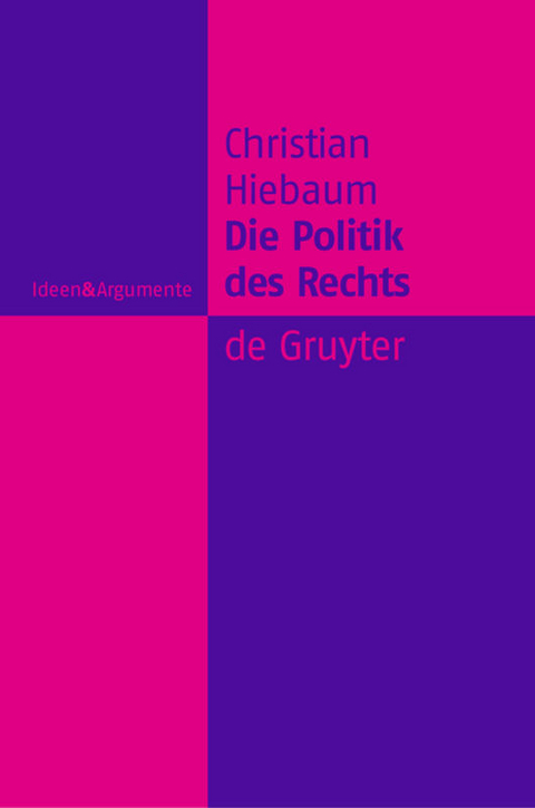 Die Politik des Rechts - Christian Hiebaum