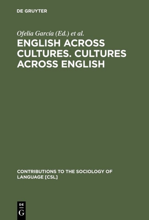 English across Cultures. Cultures across English - 