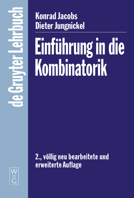 Einführung in die Kombinatorik - Konrad Jacobs, Dieter Jungnickel