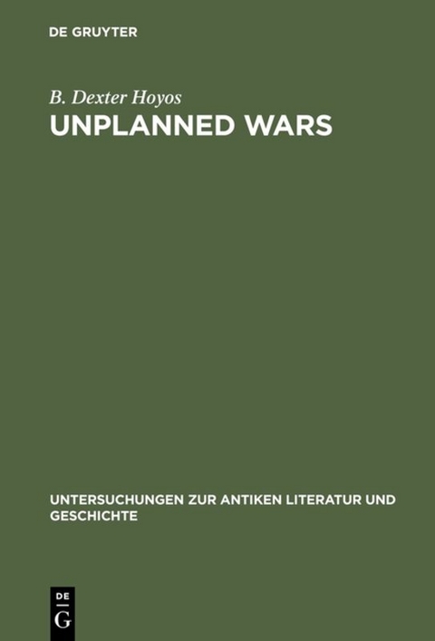 Unplanned Wars - B. Dexter Hoyos