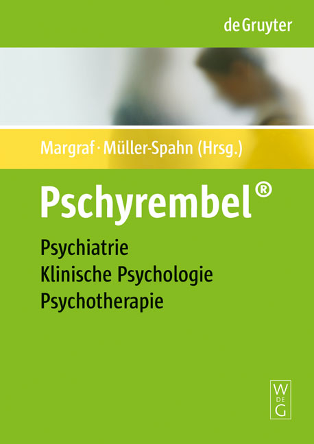 Pschyrembel® Psychiatrie, Klinische Psychologie, Psychotherapie - 