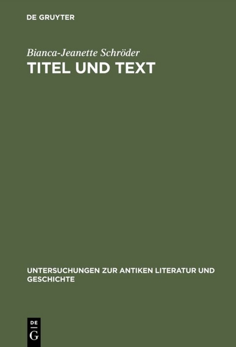 Titel und Text - Bianca-Jeanette Schröder