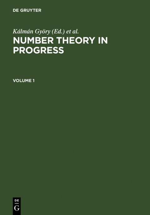 Number Theory in Progress - 