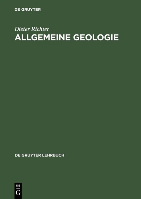 Allgemeine Geologie - Dieter Richter