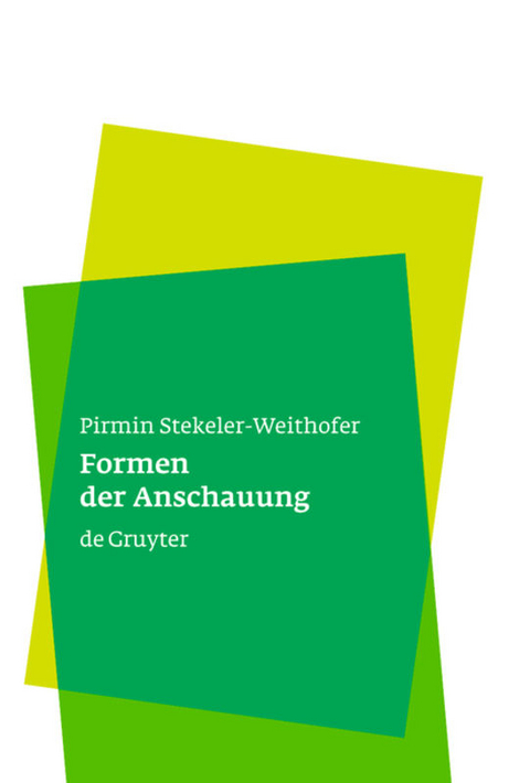 Formen der Anschauung - Pirmin Stekeler-Weithofer