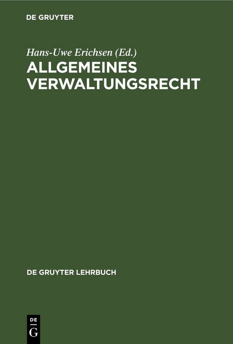 Allgemeines Verwaltungsrecht - 