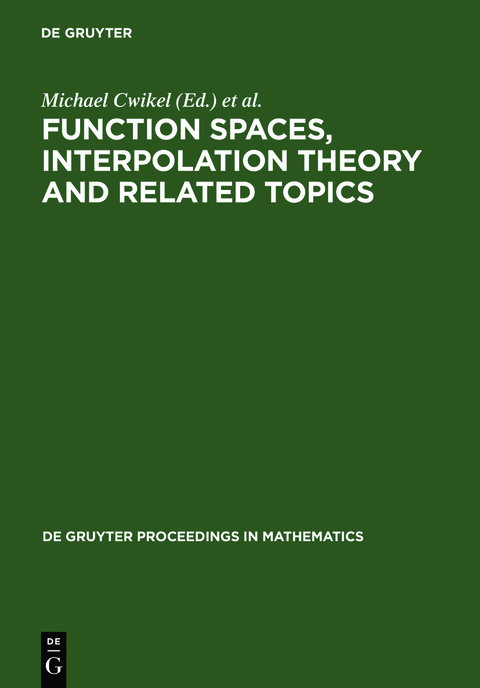 Function Spaces, Interpolation Theory and Related Topics - 