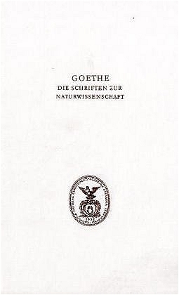 Goethe. Die Schriften der Naturwissenschaft (Leopoldina) - 