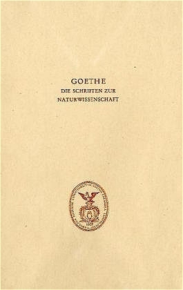 Goethe. Die Schriften zur Naturwissenschaft (Leopoldina) - 