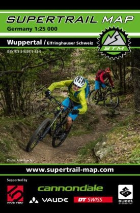 Supertrail Map Wuppertal / Elfringhauser Schweiz