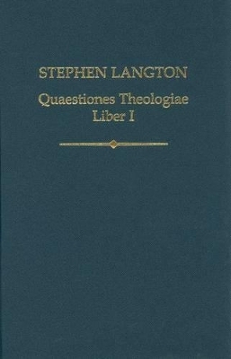 Stephen Langton, Quaestiones Theologiae - 