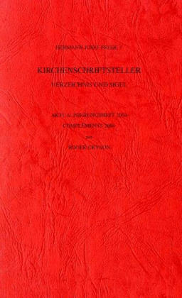 Vetus Latina. Die Reste der altlateinischen Bibel. Nach Petrus Sabatier / Kirchenschriftsteller. Verzeichnis und Sigel - Roger Gryson, Hermann J Frede