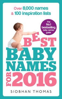 Best Baby Names for 2016 - Siobhan Thomas