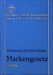 Markengesetz - Werner Althammer, Paul Ströbele, Rainer Klaka