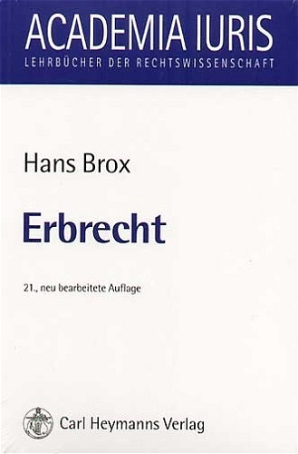 Erbrecht - Hans Brox