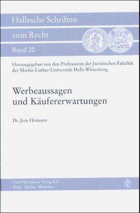 Werbeaussagen und Käufererwartungen - Jens Homann