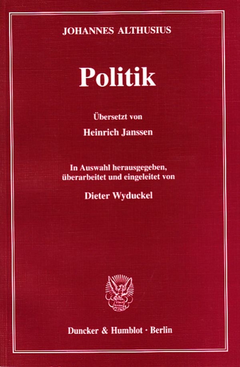 Politik. - Johannes Althusius