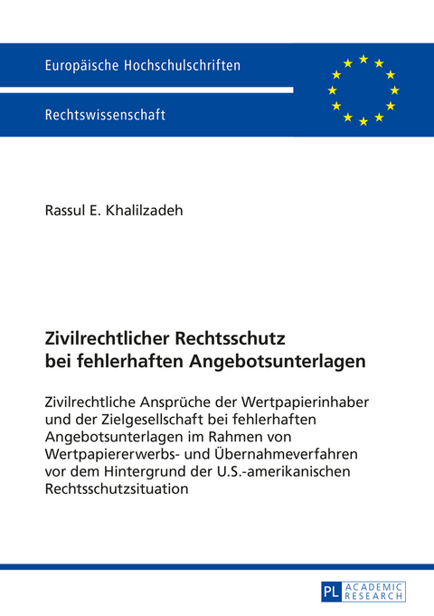 Zivilrechtlicher Rechtsschutz bei fehlerhaften Angebotsunterlagen - Rassul Khalilzadeh