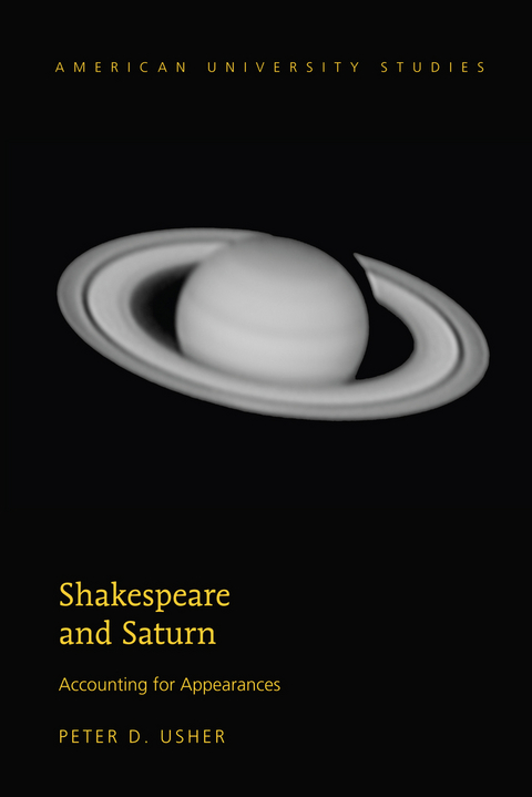 Shakespeare and Saturn - Peter D. Usher