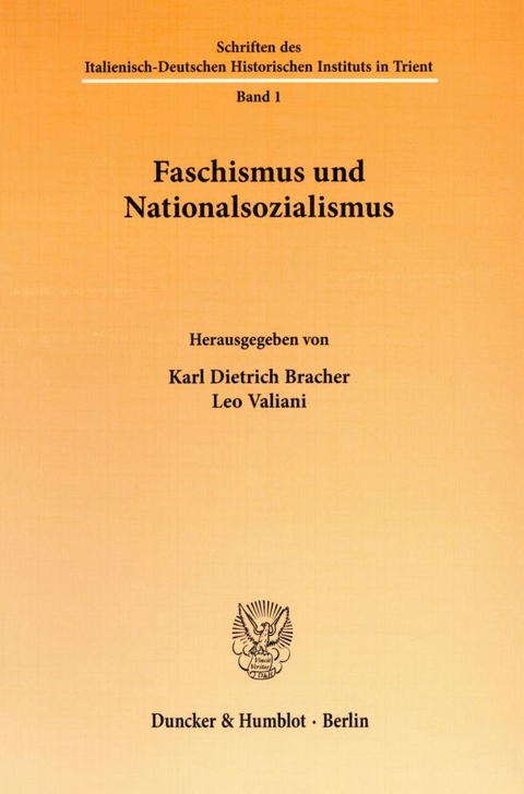 Faschismus und Nationalsozialismus. - 