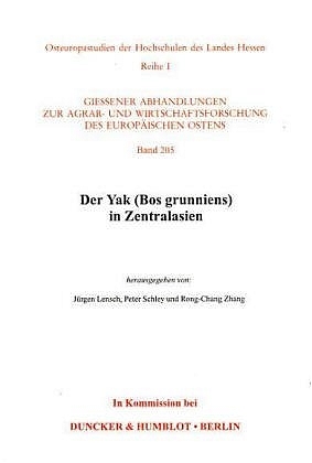 Der Yak (Bos grunniens) in Zentralasien. - 