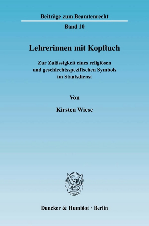 Lehrerinnen mit Kopftuch. - Kirsten Wiese