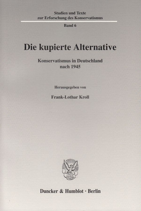 Die kupierte Alternative. - 