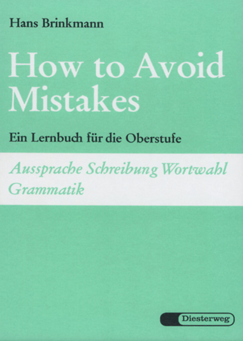 How to Avoid Mistakes / How to Avoid Mistakes - Hans Brinkmann