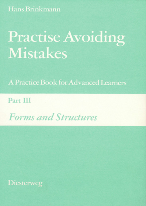 Practise Avoiding Mistakes - Hans Brinkmann