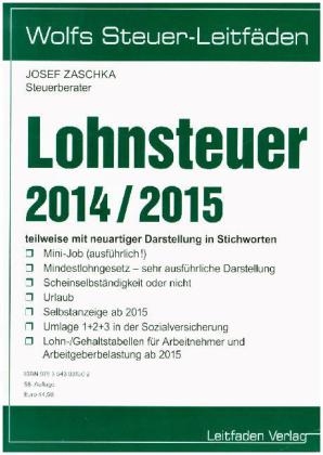 Lohnsteuer 2014 / 2015 - Josef Zaschka