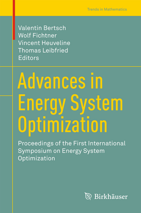Advances in Energy System Optimization - 
