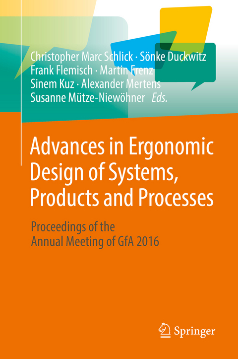 Advances in Ergonomic Design of Systems, Products and Processes - 